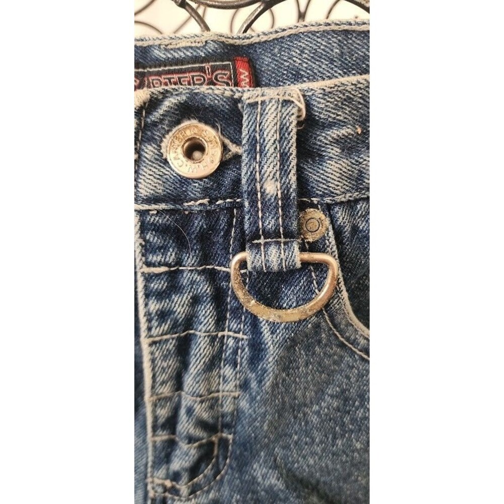 Carters Watch the Wear Carpenter Denim Jeans Pants To Shorts Boys Size 4 Vintage - Picture 3 of 12